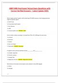 ARRT MRI Final Exam Latest 2024 Actual Exam Test Bank&vert; Complete Real Exam Questions and Correct Detailed Answers &lpar;Verified Answers&rpar; Already Graded A&plus;&vert; MRI ARRT Final Exam Review &lpar;Brand New&excl;&excl;&rpar;