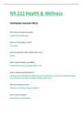 NR222 &sol; NR 222 Final Exam &lpar;Latest 2021 &sol; 2022&rpar;&colon; Health & Wellness -  Chamberlain