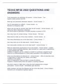 TEXAS MPJE 2022 QUESTIONS AND ANSWERS&period;