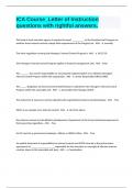 ICA Course&lowbar;Letter of Instruction questions with rightful answers&period;