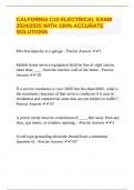 CALFORNIA C10 ELECTRICAL EXAM 2024&sol;2025 WITH 100&percnt; ACCURATE SOLUTIONS