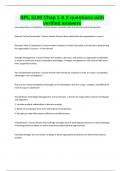 BPL 5100 Chap 1 & 2 questions with verified answers
