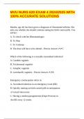 MVU NURS 620 EXAM 4 2024&sol;2025 WITH 100&percnt; ACCURATE SOLUTIONS