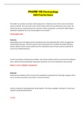 PHARM 100 Pharmacology HESI Practice Exam Questions And Answers&lpar; Complete Solution 100&percnt; Correct&rpar;
