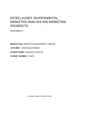 Estee Lauder Marketing analysis