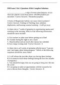 OB Exam 2 Set 2 Questions With Complete Solutions
