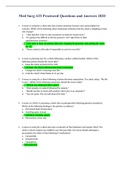 Med Surg ATI Proctored Questions and Answers 2020