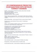 ATI COMPREHENSIVE PREDICTOR EXAM QUESTIONS WITH DETAILED CORRECT ANSWERS