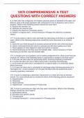 VATI COMPREHENSIVE A TEST QUESTIONS WITH CORRECT ANSWERS
