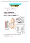 NURS 307 - FINAL REVIEW&period; &vert; GRADED A