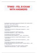 TFM02 - FEL B EXAM WITH ANSWERS