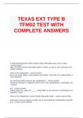 TEXAS EXT TYPE B TFM02 TEST WITH COMPLETE ANSWERS
