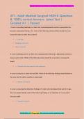 ATI - Adult Medical Surgical NGN B Questions  & 100&percnt; correct Answers- Latest Test &vert;  Graded A&plus; &vert; Passed