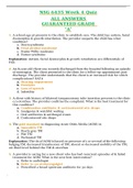 NSG 6435 Week 4 Quiz ALL ANSWERS GUARANTEED GRADE  &OpenCurlyQuote;A&rsquo;