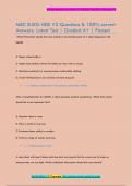 MED SURG HESI V2 Questions & 100&percnt; correct  Answers- Latest Test &vert; Graded A&plus; &vert; Passed