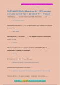 NURS660-EXAM4 Questions & 100&percnt; correct  Answers- Latest Test &vert; Graded A&plus; &vert; Passed