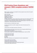 PIA Practice Exam Questions and answers &vert; With complete solution RATED A&plus;