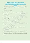 Notary Signing Agent Study Guide &lpar;2024&sol;2025&rpar;&semi; Questions & Answers 100&percnt;  Solved  