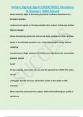 Notary Signing Agent &lpar;2024&sol;2025&rpar;&semi; Questions & Answers 100&percnt; Solved  