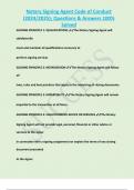 Notary Signing Agent Code of Conduct &lpar;2024&sol;2025&rpar;&semi; Questions & Answers 100&percnt;  Solved  