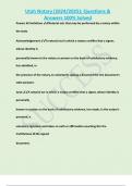 Utah Notary &lpar;2024&sol;2025&rpar;&semi; Questions &  Answers 100&percnt; Solved 