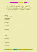 ATI Pediatrics Proctored Exam&comma; PEDS ATI  proctored review Questions & 100&percnt; correct  Answers- Latest Test &vert; Graded A&plus; &vert; Passed
