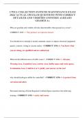 CWEA COLLECTION SYSTEMS MAINTENANCE EXAM 2024&sol; ACTUAL 150 EXAM QUESTIONS WITH CORRECT DETAILED AND VERIFIED ANSWERS&sol; ALREADY GRADED A&plus;