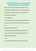 NRP 7th Edition Part 1&semi; Questions with  Complete Solutions &lpar;Latest Update&rpar;