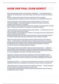 HADM 3000 FINAL EXAM NEWEST