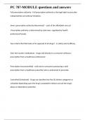 PCA exam questions and answers latest 2024