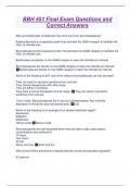 BBH 451 Final Exam Questions and Correct Answers