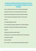 Prophecy Medical Surgical-Telemetry Exam A  V1&semi; Questions with Complete Solutions &lpar;Latest  Update&rpar;  