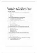 Pharmacotherapy Principles and Practice 5th Edition Chisholm-Burns Test Bank