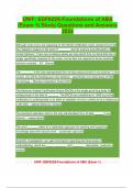 UWF&colon; EDF6225-Foundations of ABA &lpar;Exam 1&rpar; Study Questions and Answers 2024