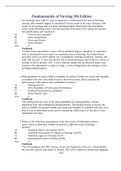 Fundamentals of Nursing 9th Edition by Taylor&comma; Lynn&comma; Bartlett Test Bank&period; A&plus; RATED
