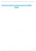 ICC &lpar;Intercultural Communications&rpar; TIA084  EXAM
