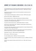 SPMT 217 EXAM 3 REVIEW &plus; Ch 12 & 13 Questions and Answers 100&percnt; Solved 2024&sol;2025