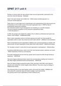 SPMT 217 unit 4 Questions and Answers 100&percnt; Solved 2024&sol;2025