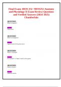 Final Exam&colon; BIOS 252 &sol; BIOS252 Anatomy and Physiology II Exam Review&vert; Questions and Verified Answers &lpar;2024&sol; 2025&rpar; Chamberlain   