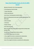 Texas Food Handlers Exam&semi; Q&rsquo;s & A&rsquo;s 100&percnt;  Solved  
