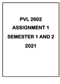 PVL2602 ASSIGNMENT 1 ANSWERS YEAR 2021