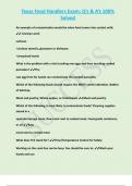 Texas Food Handlers Exam&semi; Q&rsquo;s & A&rsquo;s 100&percnt;  Solved  