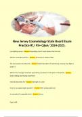 New Jersey Cosmetology State Board Exam Practice &num;1&sol; 95&plus; Q&A&sol; 2024-2025&period; 
