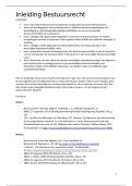 Inleiding Bestuursrecht&colon; samenvatting