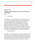 NR 304 Week 4 Musculoskeleton Review Questions