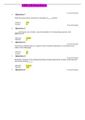 CSIS 340 Final Exam 1 QUESTIONS WITH VERIFIED ANSWERS, GRADED A+
