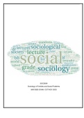 Exam (elaborations) SOC2604 - Sociology Of Families And Social Problems (SOC2604 - Sociology Of Families And Social Problems? (optional)) 