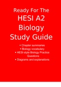 HESI A2 Biology latest Study Guide to booste your grades (2021)