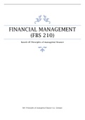 Summary of the principles of managerial finance (L.J. Gitman)