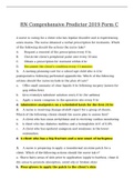 RN Comprehensive Predictor 2019 Form C 180 Questions with Answers &lpar;All Correct&rpar;&period;